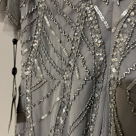 NWT Adrianna Papell size 4 beaded dress midi dress - Picture 4 of 5